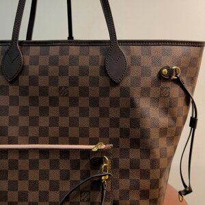 LOUIS VUITTON - Neverfull MM, Damier Ebene